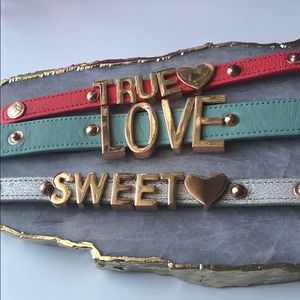 BCBG leather bracelets